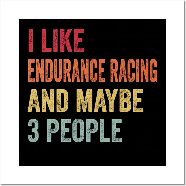 I Like Endurance Racing & Maybe 3 People Endurance Racing Lovers Gift Wall Art by ChadPill